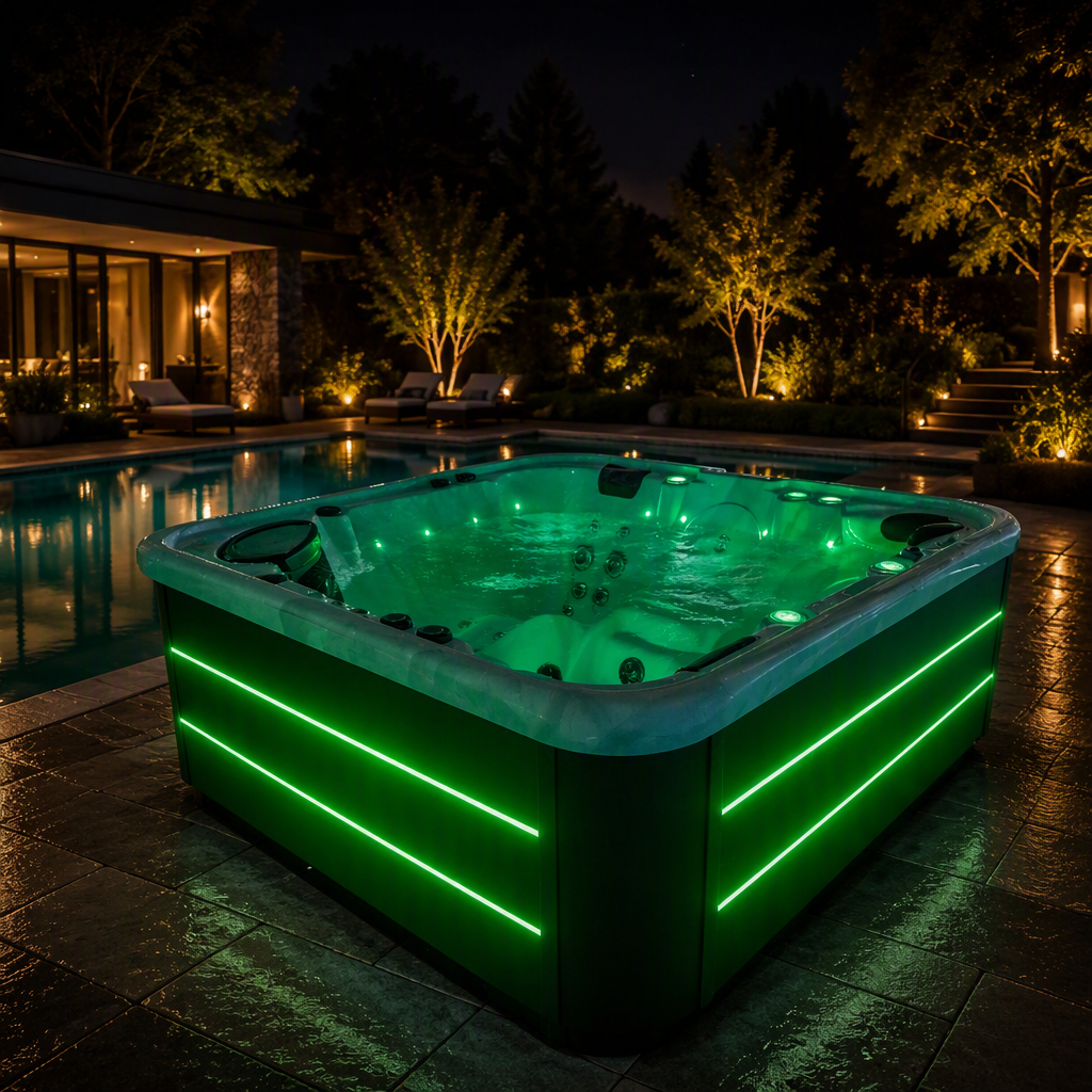 modern outdoor jacuzzi