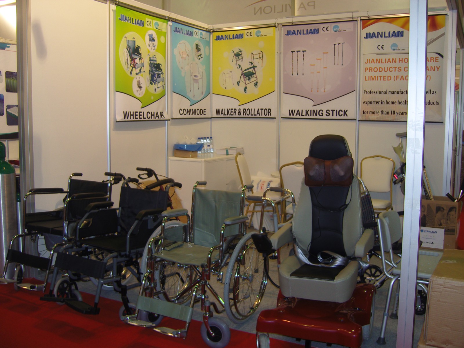 Wheelchairs are exported overseas