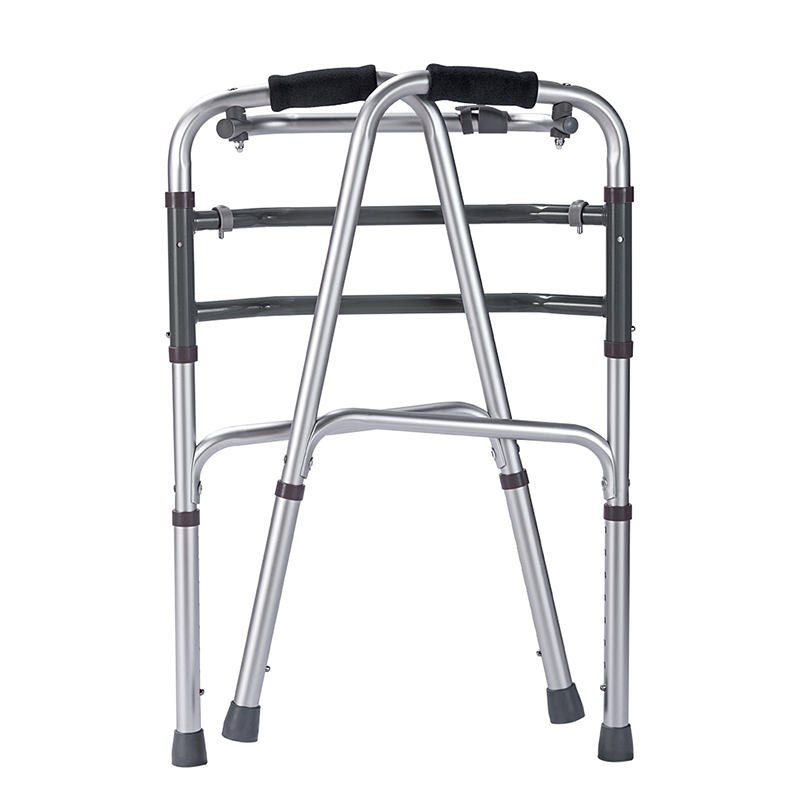 Magaang Aluminum Folding Walker Tamang-tama para sa Matanda na Mobility