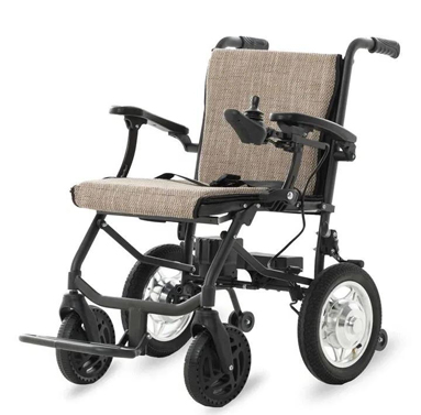 Portable lightweight electric wheelchair foldable