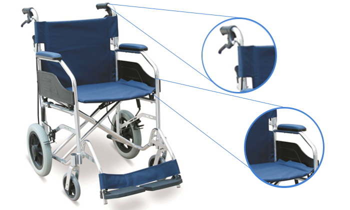 light weight folding wheelchair