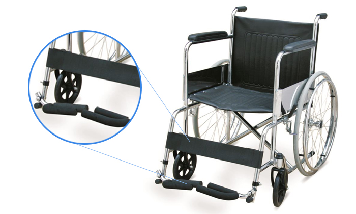 Standard Steel Wheelchair Foldable