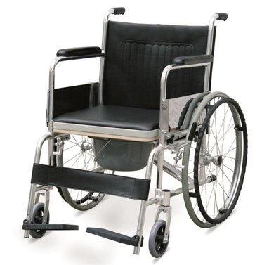 Portable Folding Shower Commode Wheelchair