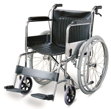 Standard Steel Wheelchair Lightweight Elderly People