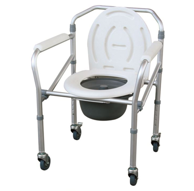 wheeled commode chair