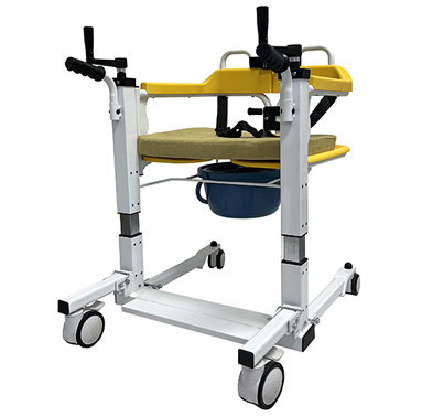 patient transfer chair with commode