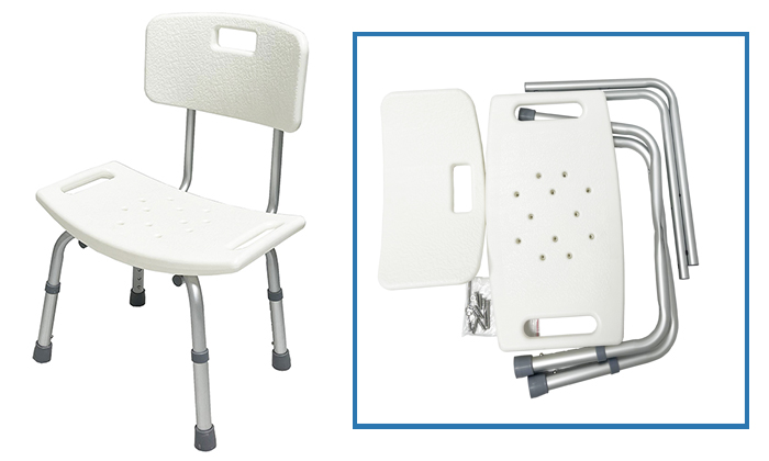 shower chair with backrest