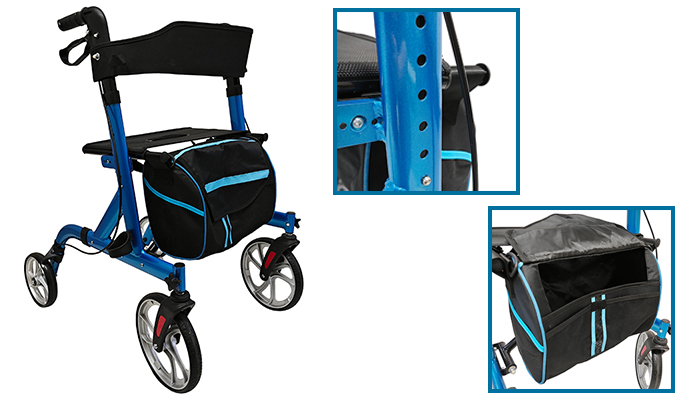 foldable rollator walker