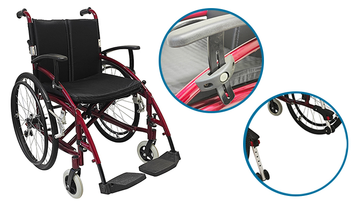 extra wide lightweight wheelchair