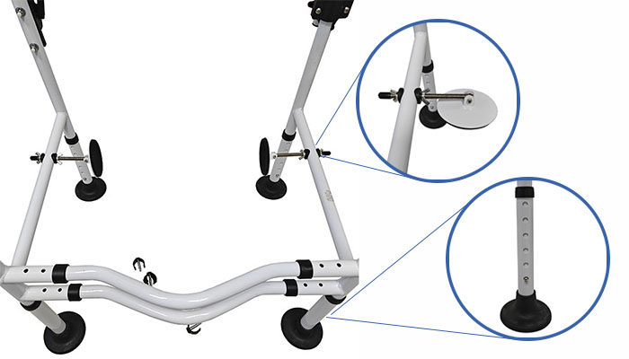 toilet frame safety rails