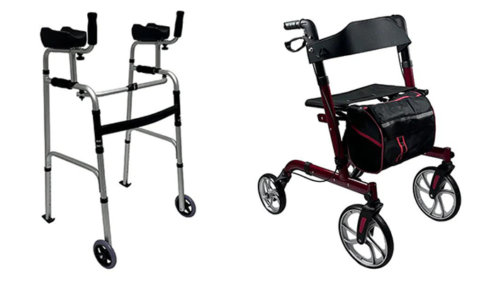 Ano ang pagkakaiba sa pagitan ng isang walker at isang rollator?