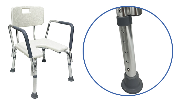 shower chair with u-shaped cut out shower chair with u-shaped cut out