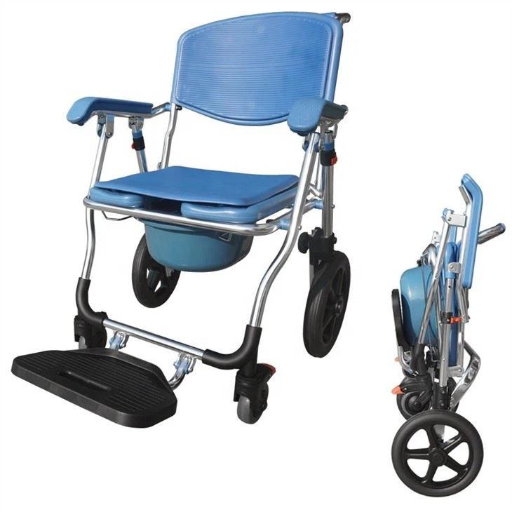Self-propelled shower chairs