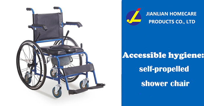 Accessible na kalinisan: self-propelled shower chair