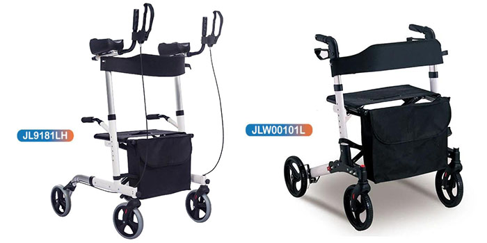 Mga pagkakaiba at pagsasaalang-alang sa pagitan ng mga walker at patayong walker