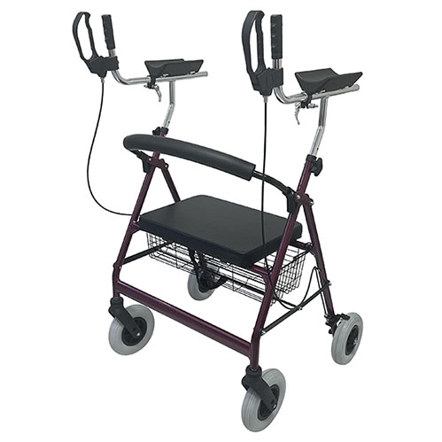 upright walker with seat