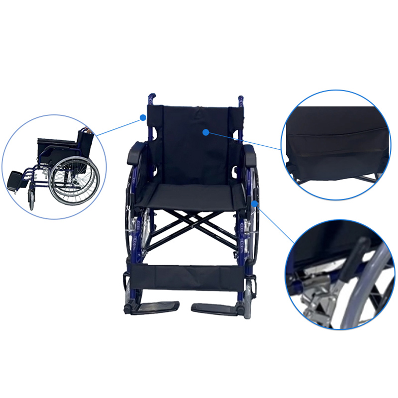 Light Duty Folding Steel Wheelchair