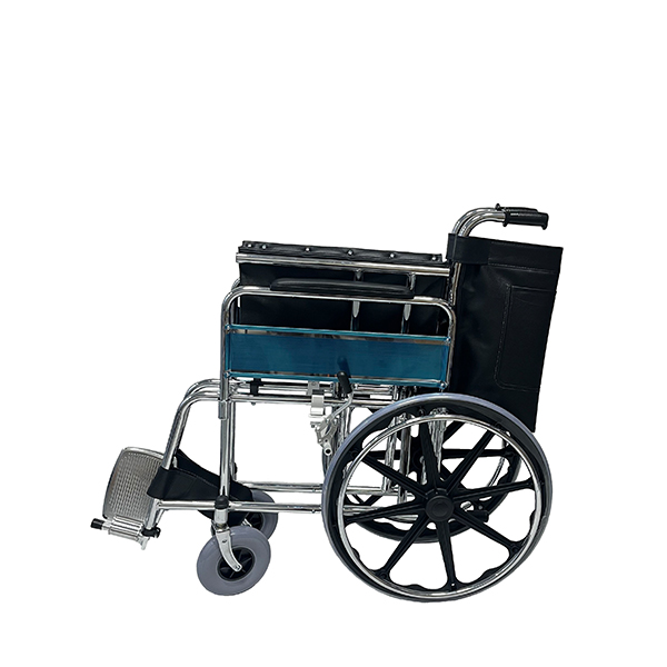 Extra Wide Steel Wheelchair para sa Matatabang Tao