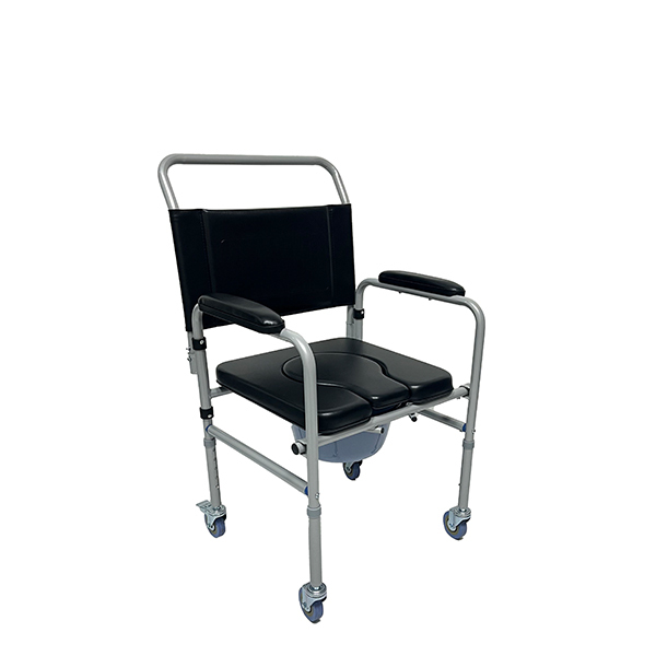 صندلی توالت چرخدار تاشو قابل حمل برای معلولین