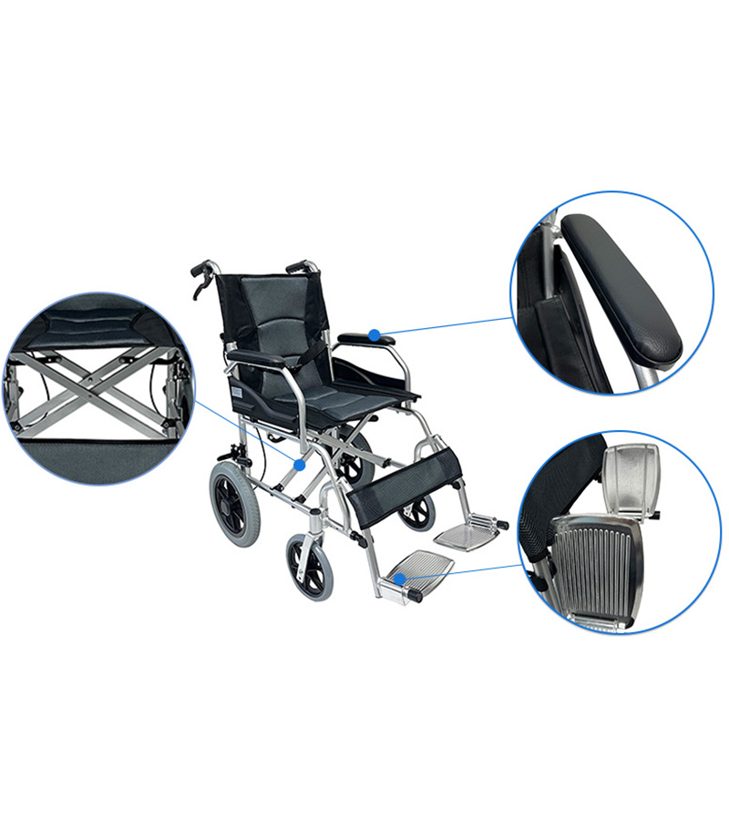 portable aluminium wheelchair