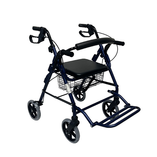 Natitiklop na Aluminyo Komportableng Natitiklop na Rollator Walker