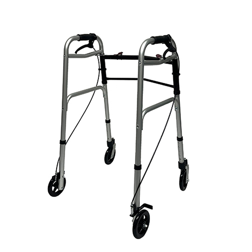 Aluminum Two Button Folding Walker