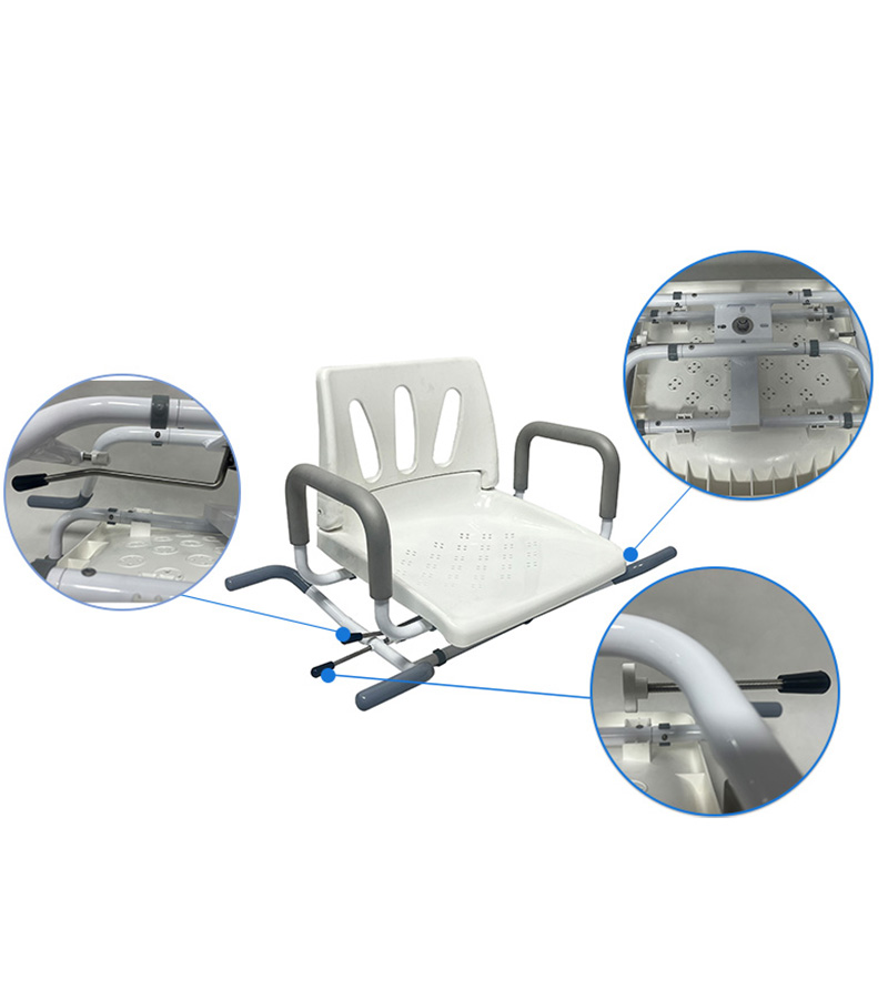 Rotating Commode Toilet Bathtub Shower Chair