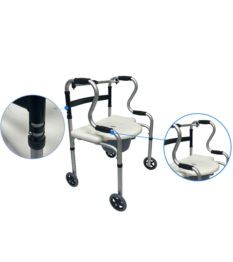 Lightweight adult Rollator walker