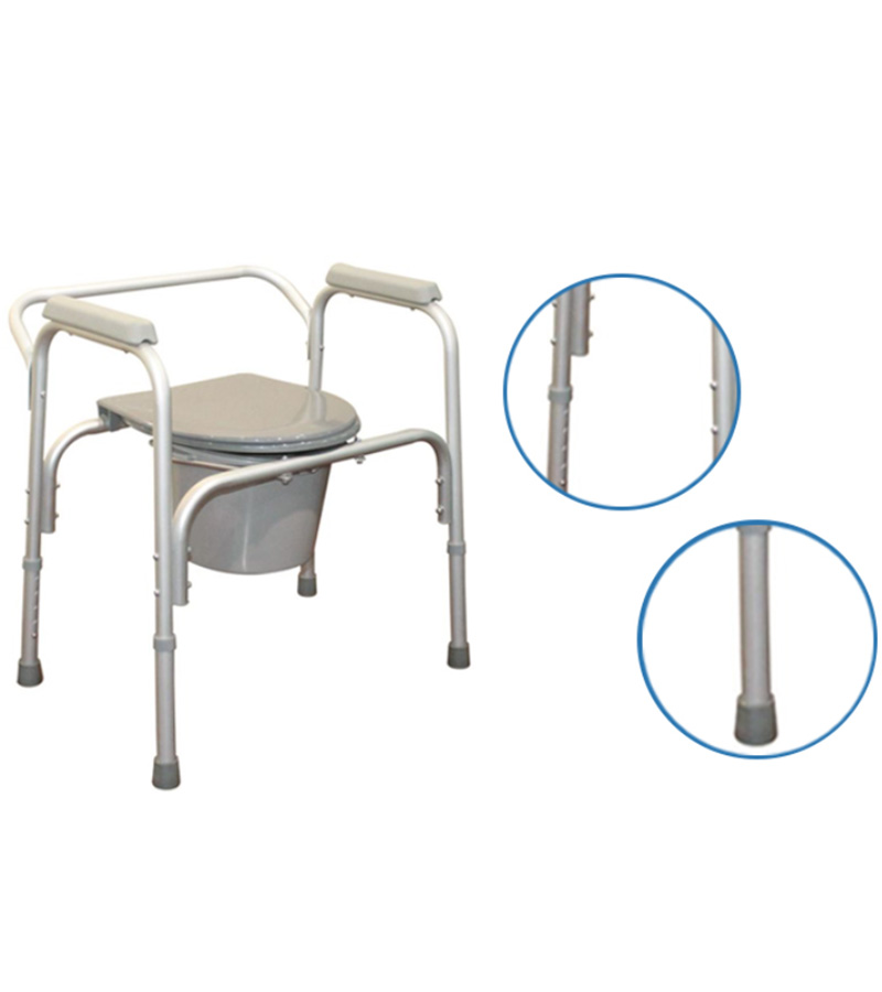 Commode Shower Chair with Toilet Seat for Eldery