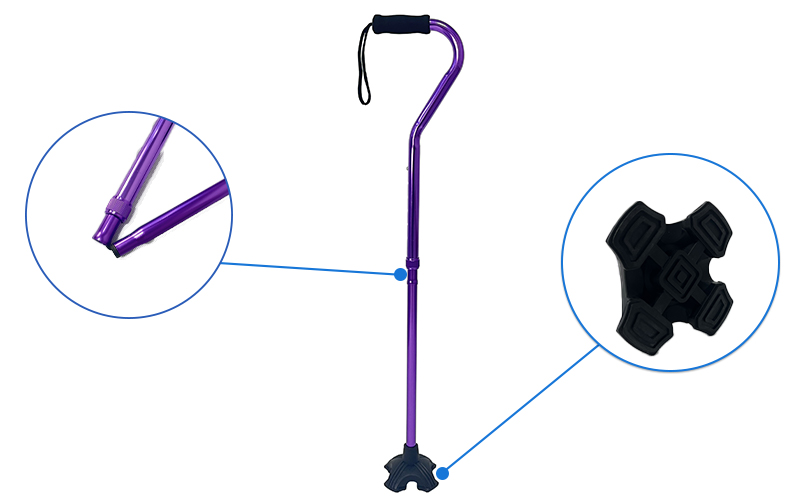 Lightweight & Sturdy Offset Walking Stick