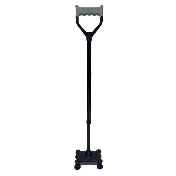 Aluminum Alloy Quad Cane with Soft Handle