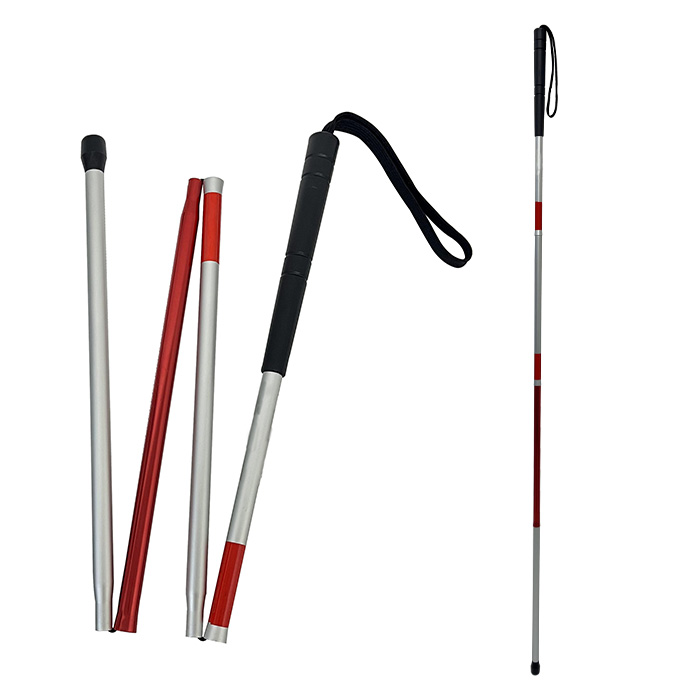 Aluminum Alloy Folding White Cane