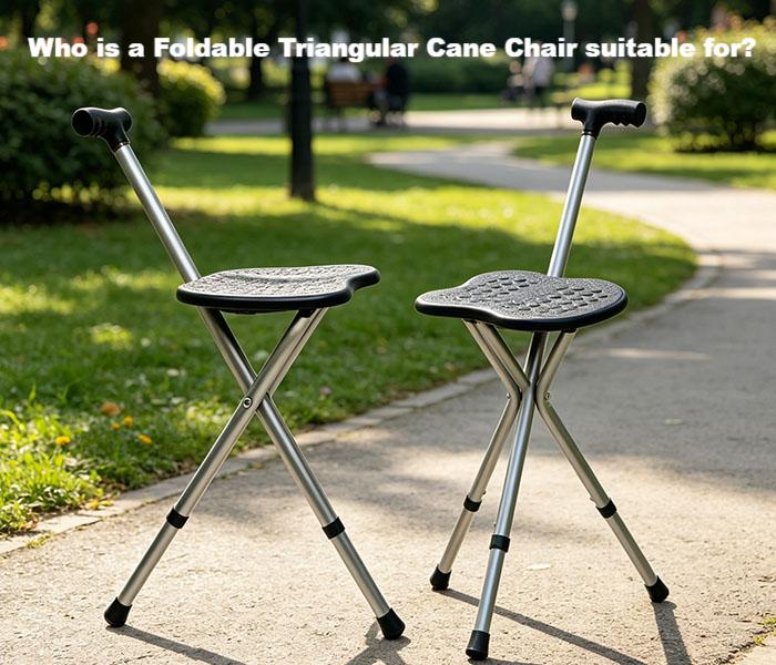 لمن يناسب كرسي القصب المثلث القابل للطي؟