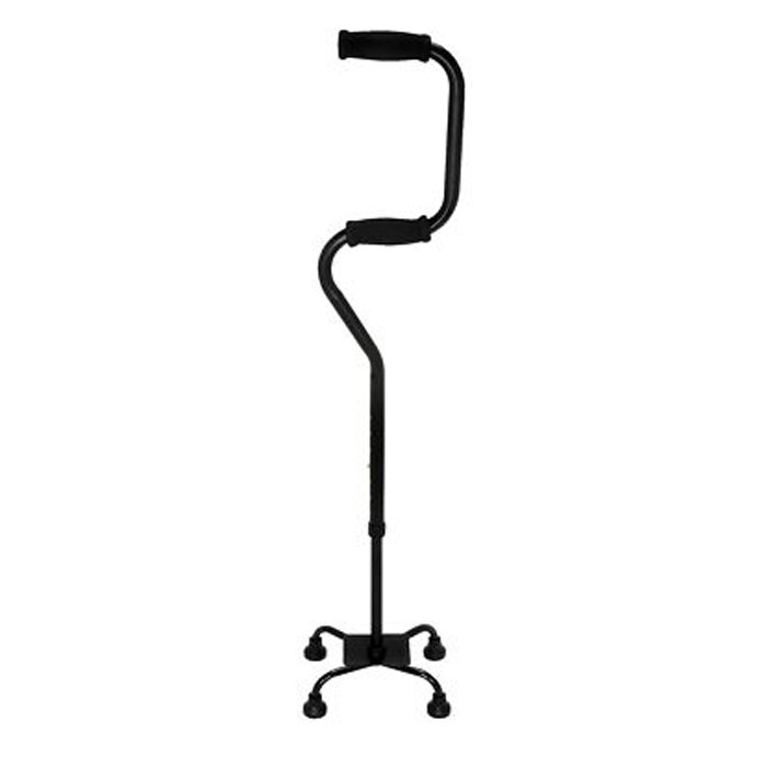 Sit-to-Stand Adjustable Aluminum Quad Cane