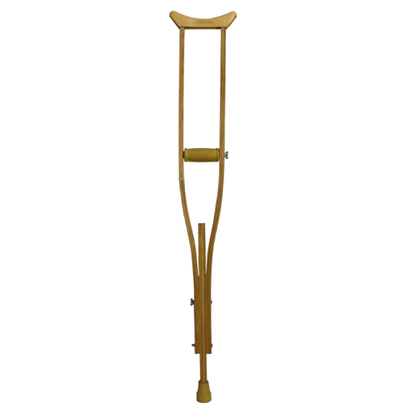 Lightweight and adjustable wooden underarm cane