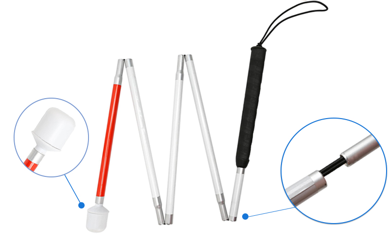 Foldable Reflective Guide Cane