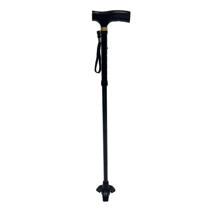 Multifunctional foldable aluminum walking cane