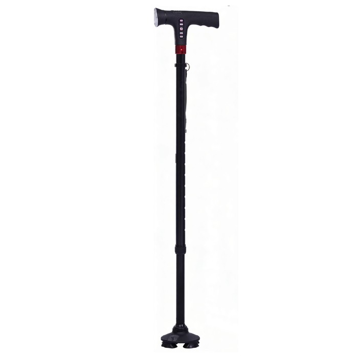 Multifunctional Smart Illuminated Quadruple Cane