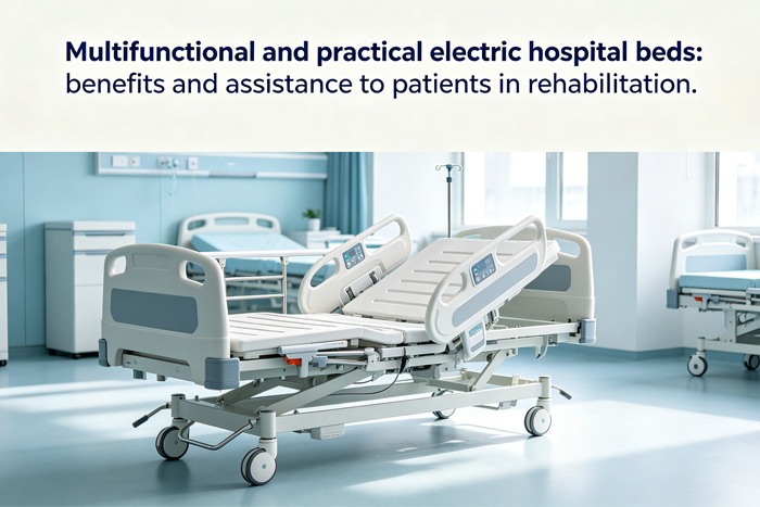 Letti ospedalieri elettrici multifunzionali e pratici: vantaggi e supporto ai pazienti in riabilitazione.