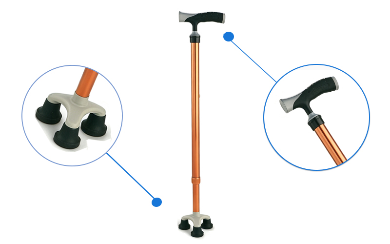 three legged anti slip cane