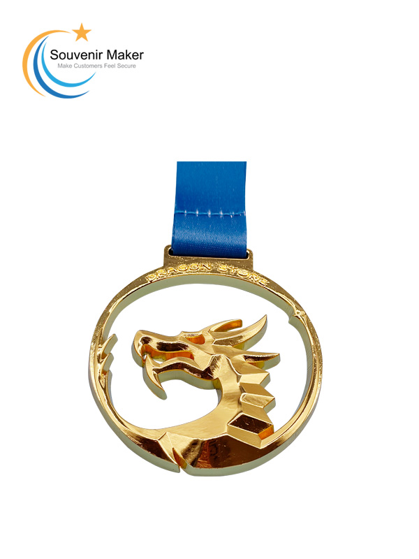 Sérsniðin 3D Dragon medalía