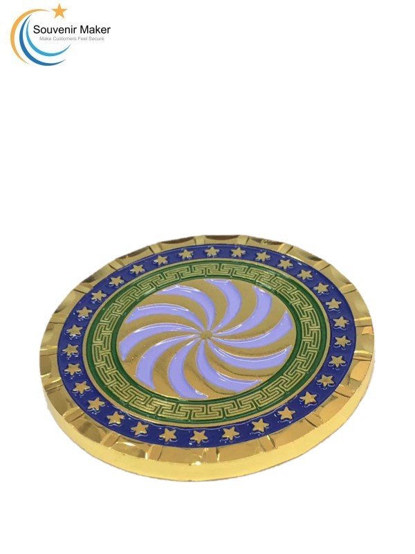 Bright Gold Plating Challenge Coin