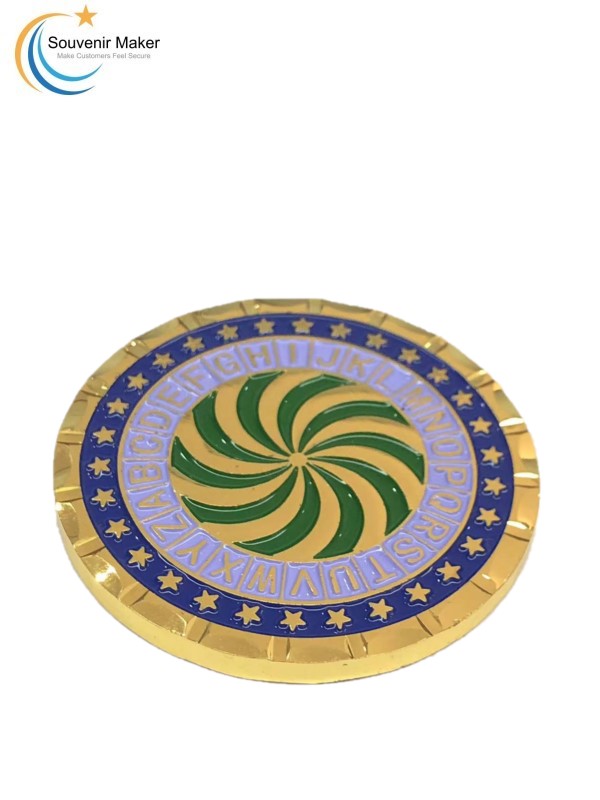 Bright Gold Plating Challenge Coin