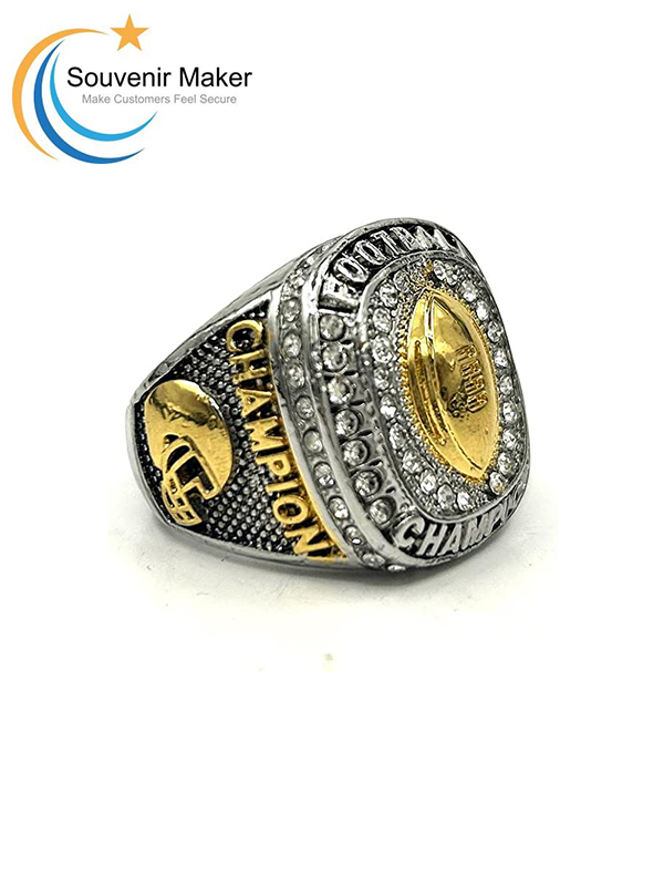 Personalized Football Champion Cup Ring