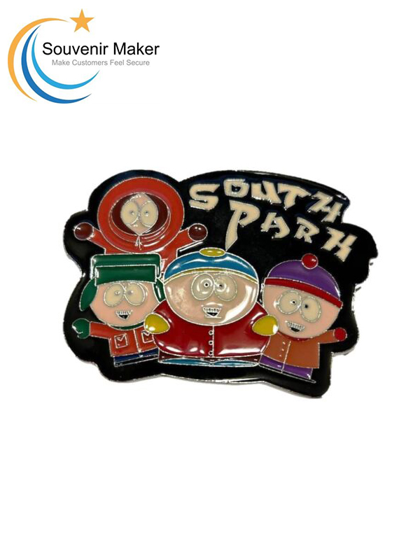 Smaltovaná kovová spona na opasok skupiny South Park