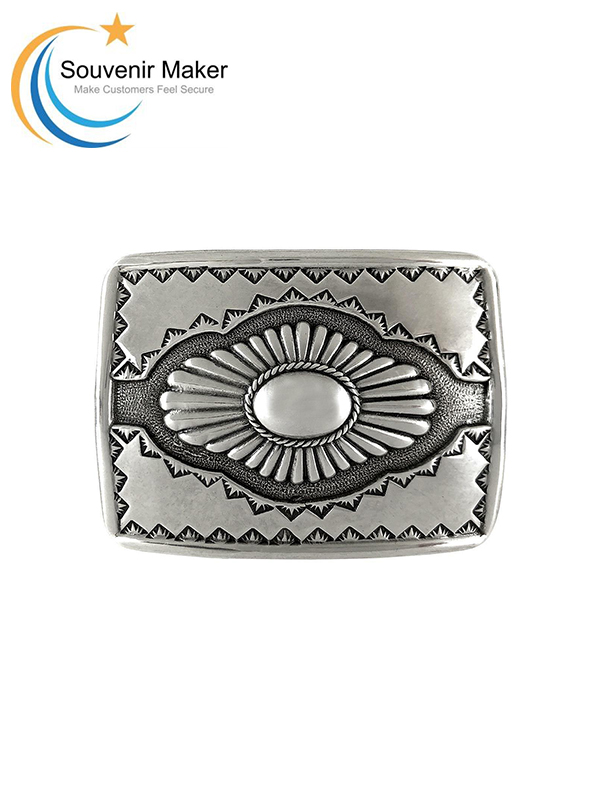 American Southwest Design Sterling sølvbelagt vestlig beltespenne