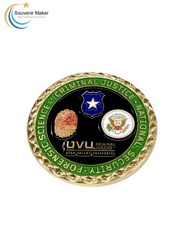 Customized Challenge Coin In Bright Gold FInish