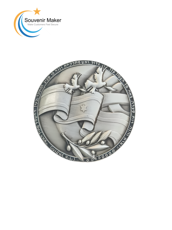 Персонализирана 3D монета за предизвикателство с антично сребро