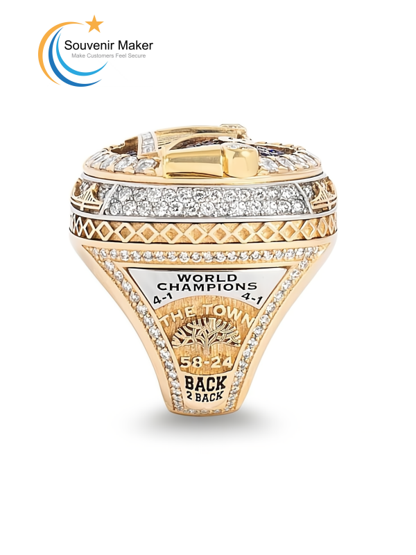 Champion gyűrű egyedi fényes arany kivitelben