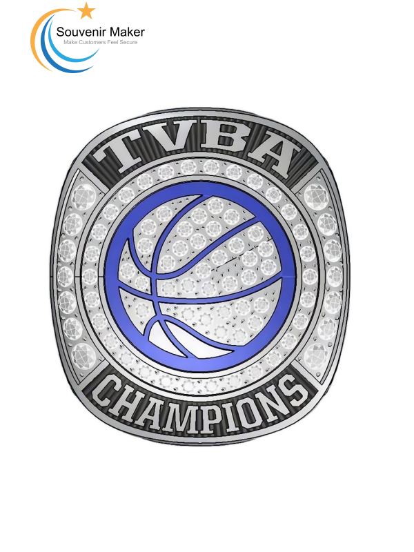 Anéis de campeonato de time de basquete personalizados